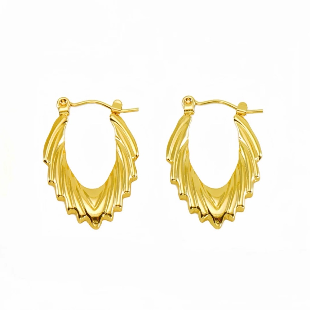 NEW💎18K Gold Plated Hoop Earrings